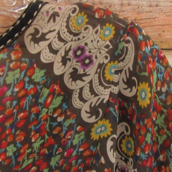 MAXRAVE Floral V-Neck Boho Dress M - Picture 15 of 16